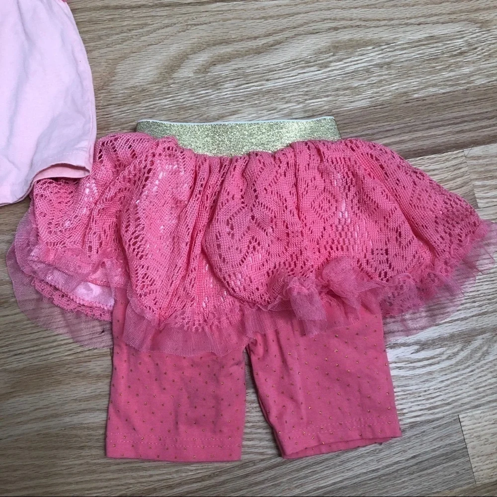 Toddler Outfit Set 24 months 2T Tutu Blue Girls